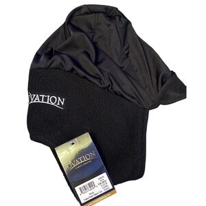 NEW Ovation Black Winter Helmet Cover Fleece One Size